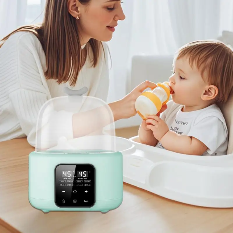 Milk Warmer Smart Milk Bottle Warmer Accurate Temperature Control Defrost Baby Bottle Heater Home Food Streamer For New Parents