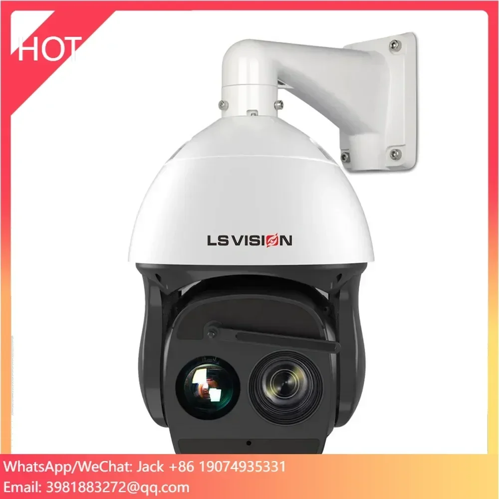 LS VISION Applicazione PTZ IP esterna personalizzata con tecnologia di rete Sensore CMOS Rilevamento facciale Microfono Sirena Telecamera CCTV