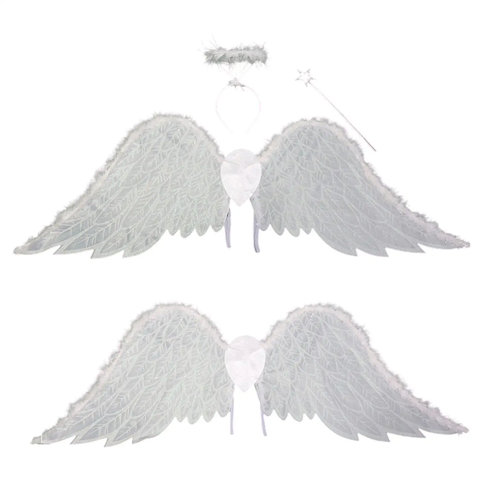 Angel Wing Costume Comfortable Dressing up for Birthday Holidays Carnival