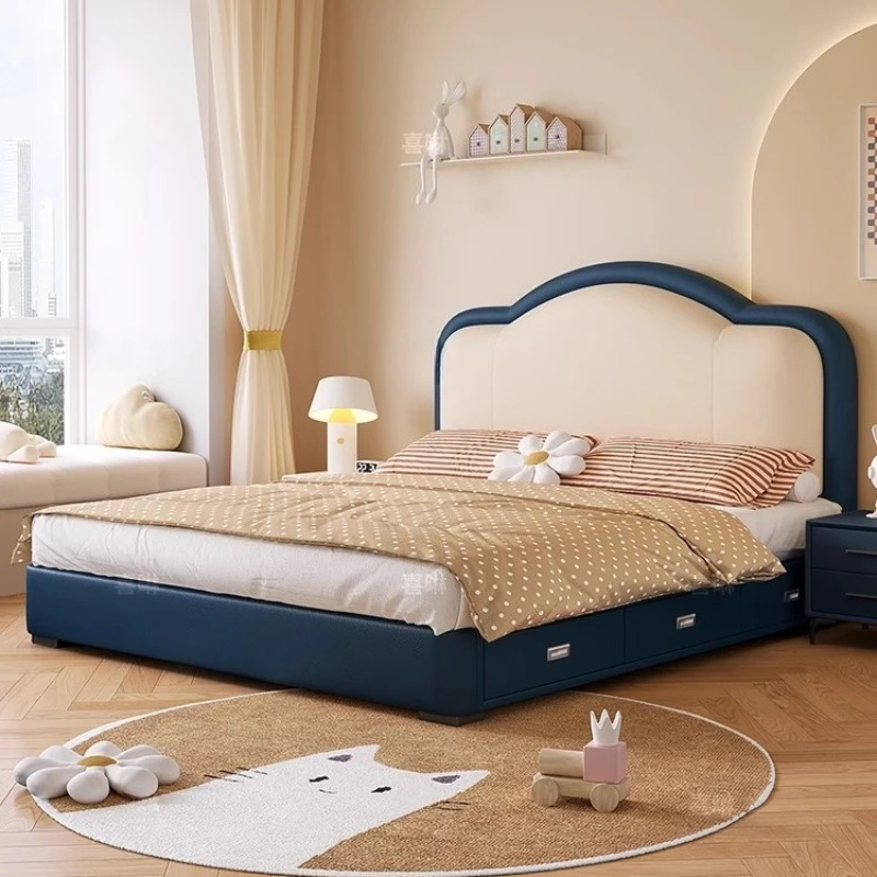 Unique Modern Bed Aesthetic Organiser Dressers Children Bed Sleeping French Nightstands Camas Matrimonial Home Accessories