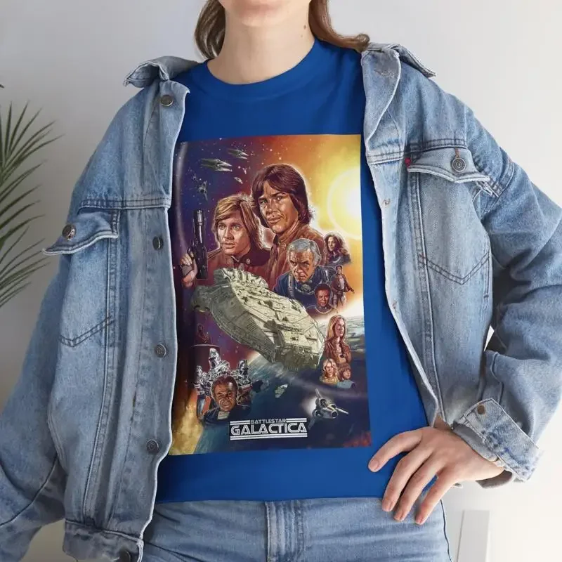 Battlestar Galactica TV Series 1978 T Shirt Science Fiction Spaceship