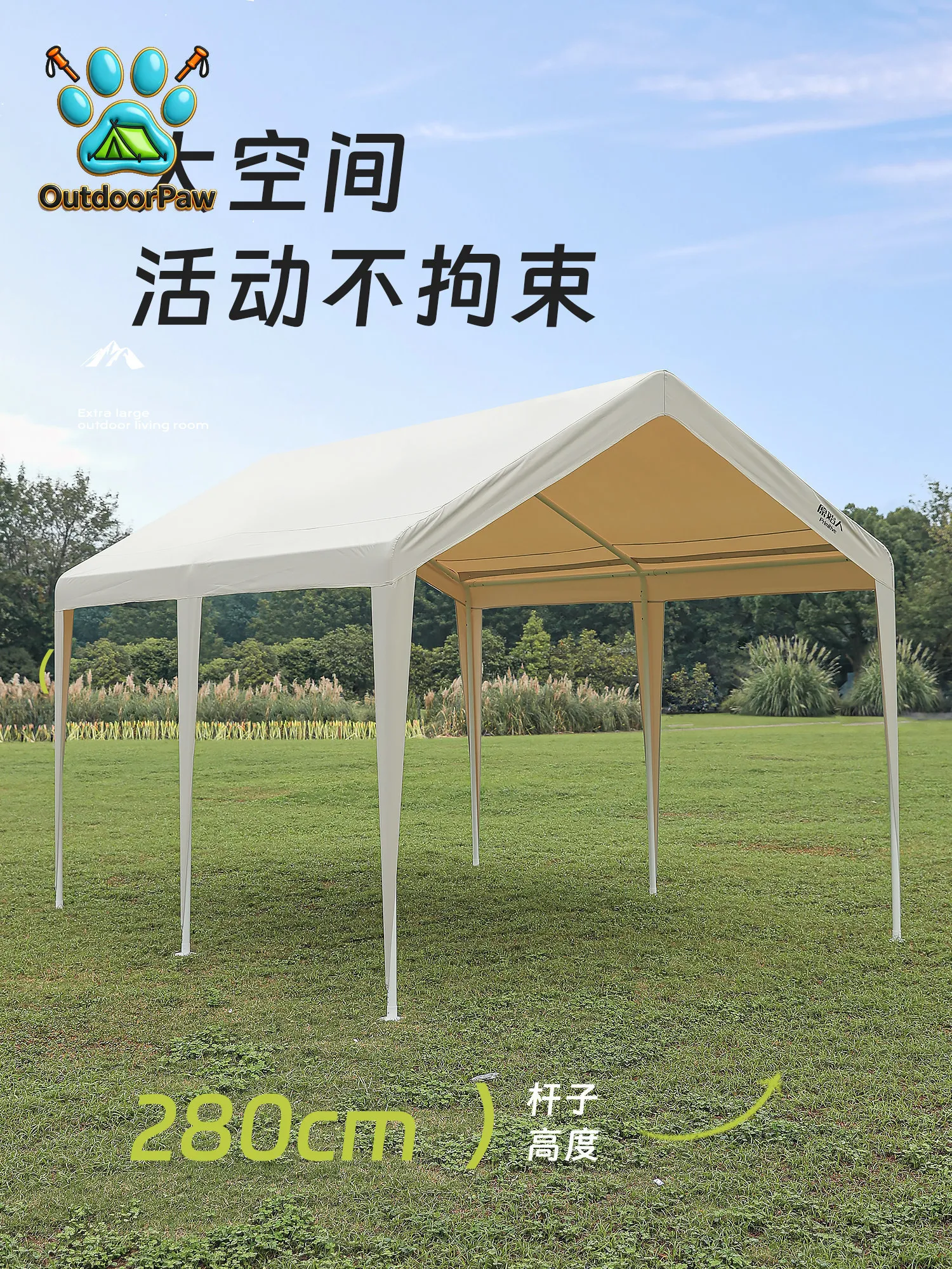 Outdoor market stall tent commercial four-corner awning night market folding rain and sun protection parking