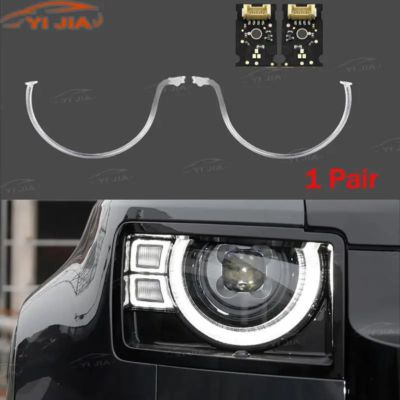 

Для Land Rover Defender 2020-2023 DRL фара направляющая полоса дневных ходовых огней трубка планка DRL плата