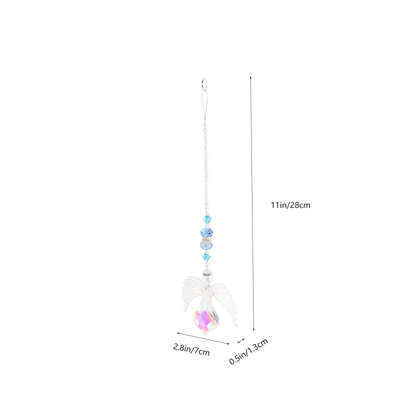 Hanging Crystal Wings Suncatcher Decor for Windows Garden Balcony Living Room Party Holiday Christmas Easter Thanksgiving Decor