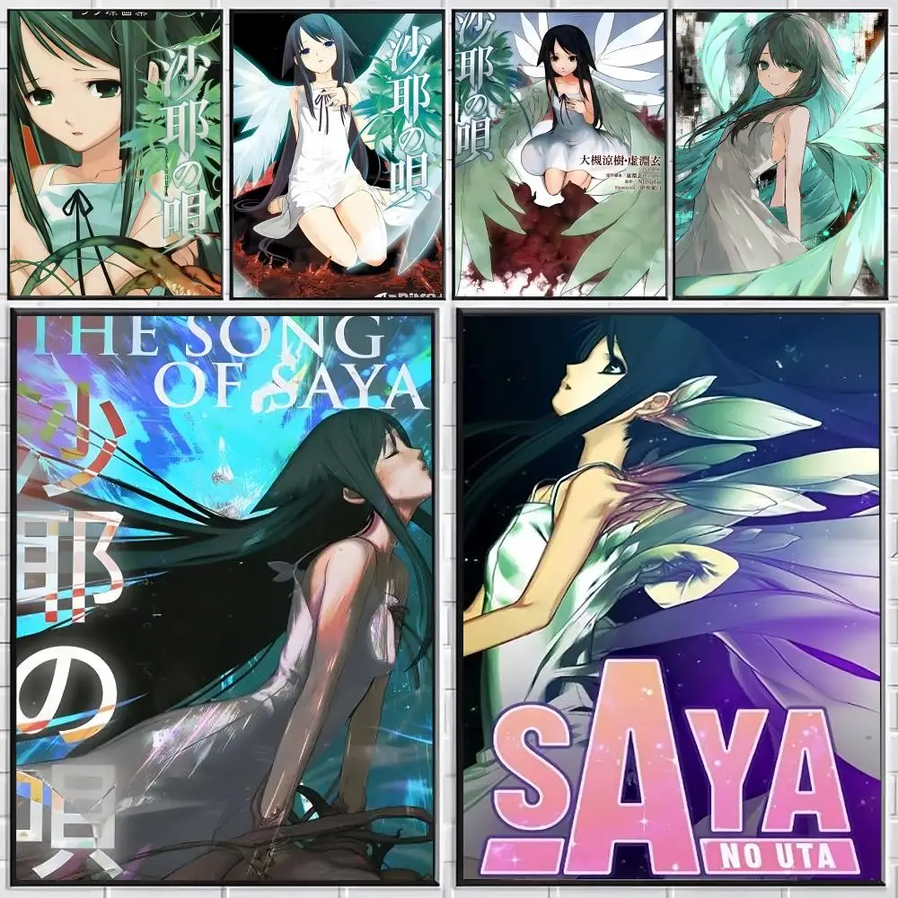 Anime S-Saya no Uta Poster Stylish Wall Art for Bedroom Living Room Bar Café Home Decor Gift