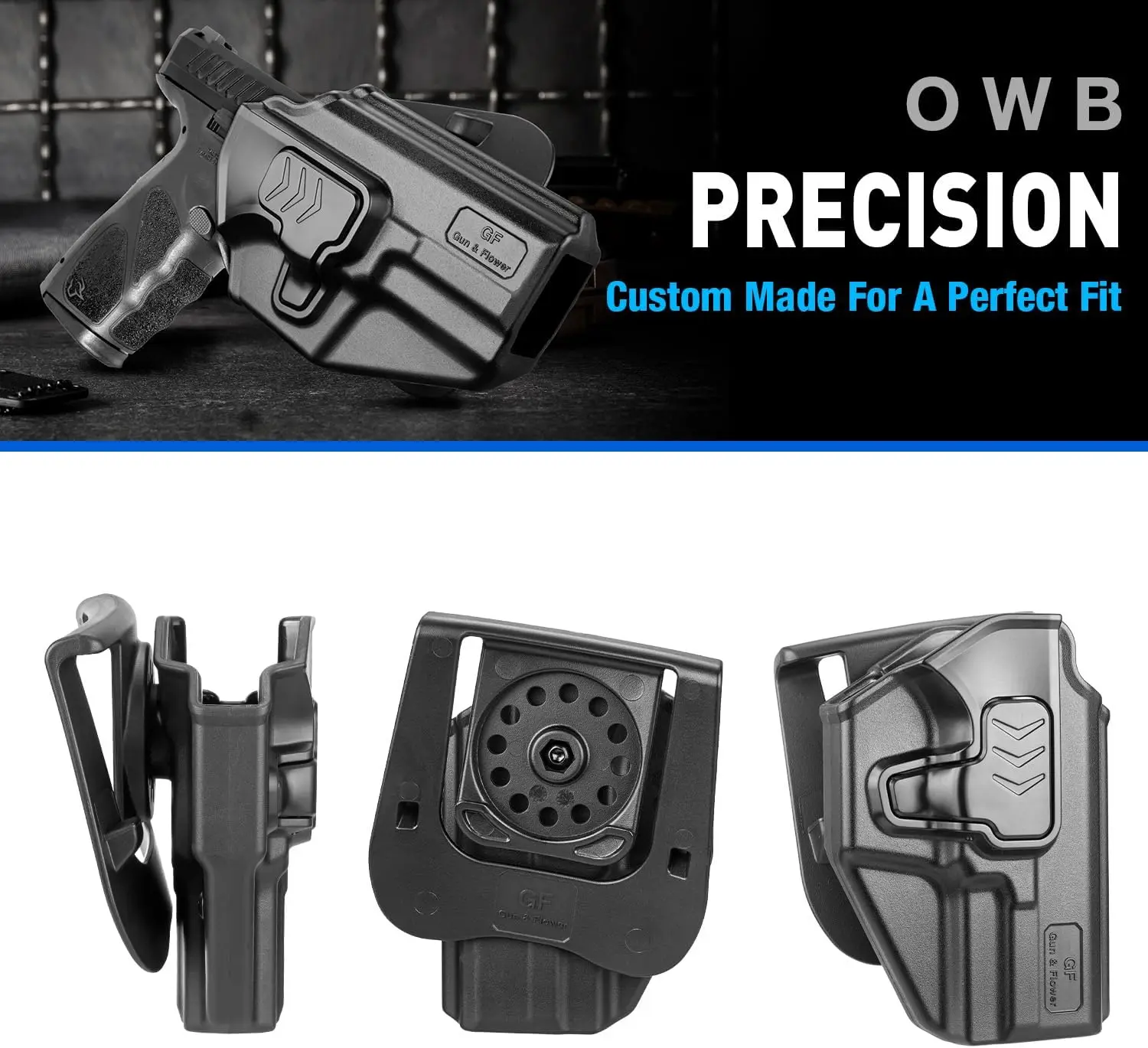 

Для Taurus TS9, кобура OCOB, открывание пальцев с индексом, правая рука, регулируемая банка, внешний пояс, без оптического или легкого крепления