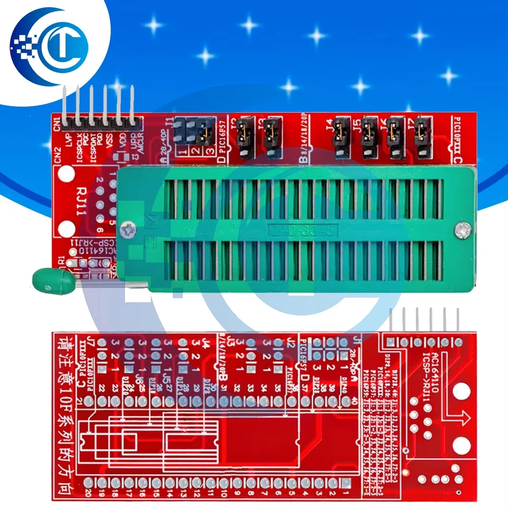 PIC ICD2 PICKit 2 PICKIT 3 Адаптер для программирования PICKIT 2 PICKIT 3 Универсальное сиденье для программатора