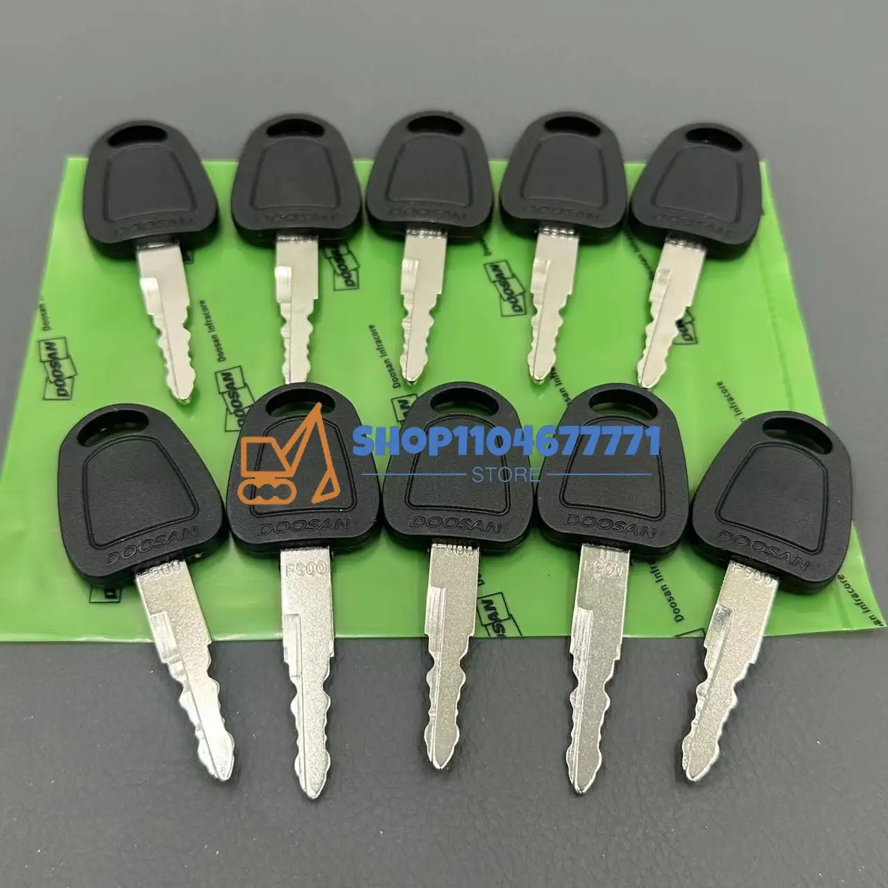 10PCS F900 Key For Deawoo Doosan Terex Excavator Heavy Equipment Ignition Start Switch Door Lock