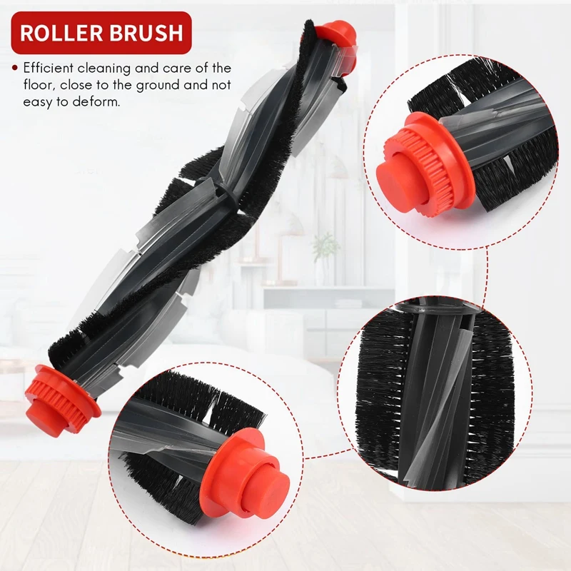 1pcs Replacement Combo Roller Brush+HEPA Filterx2 for Neato XV-21 XV Signature Pro XV-11 XV-12 XV-15 Curved Combo Roller Brushes