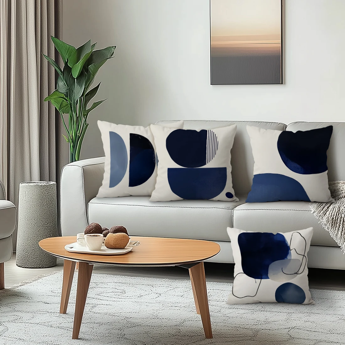 

Abstract Geometry Cushion Pillowcase Printed Polyester 45x45cm Throw Pillowcover Decorative Sofa Cushion Pillowslip Home Decor