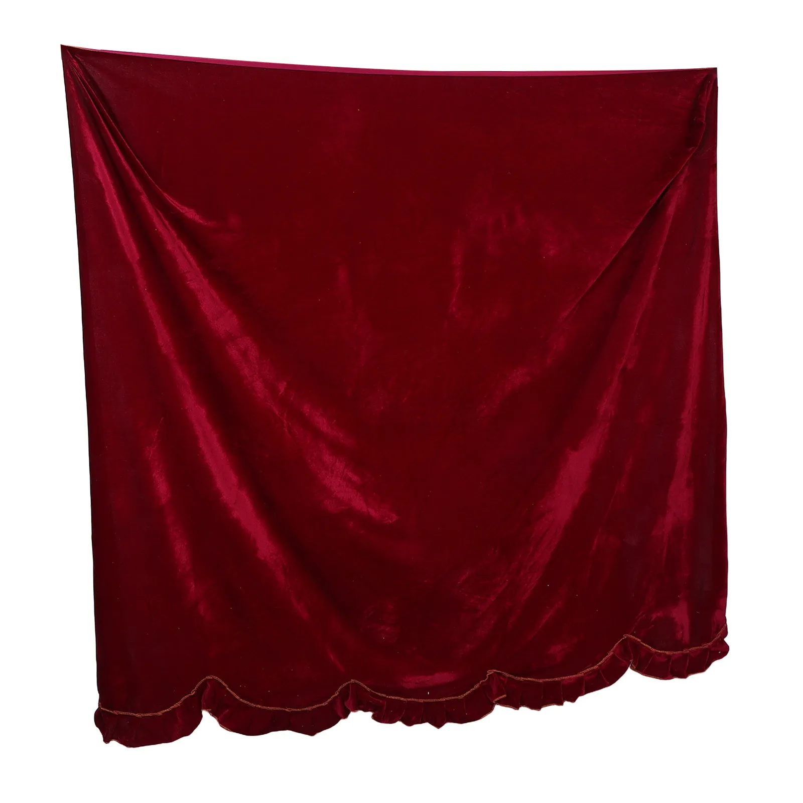 

Чехол для пианино Pleuche, синий, для вертикального пианино, полностью защитный, многоразовый, моющийся, декоративный, с кружевной бахромой, универсальный