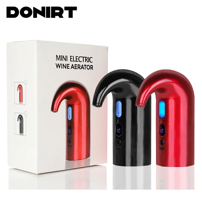 Botol Anggur Elektrik Penuang Anggur Pintar Dispenser Minuman Otomatis Pengisi Daya USB Alat Bar Perlengkapan Aerator Anggur Merah Otomatis Cepat