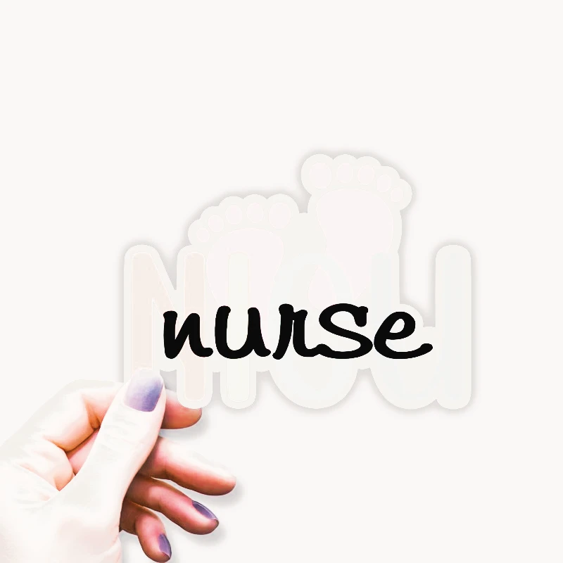 

Наклейки для медсестры NICU, подарки для кормления, аксессуары для медсестер, забавные для бутылок с водой, медицинские наклейки, аксессуары, 15 см, ПВХ