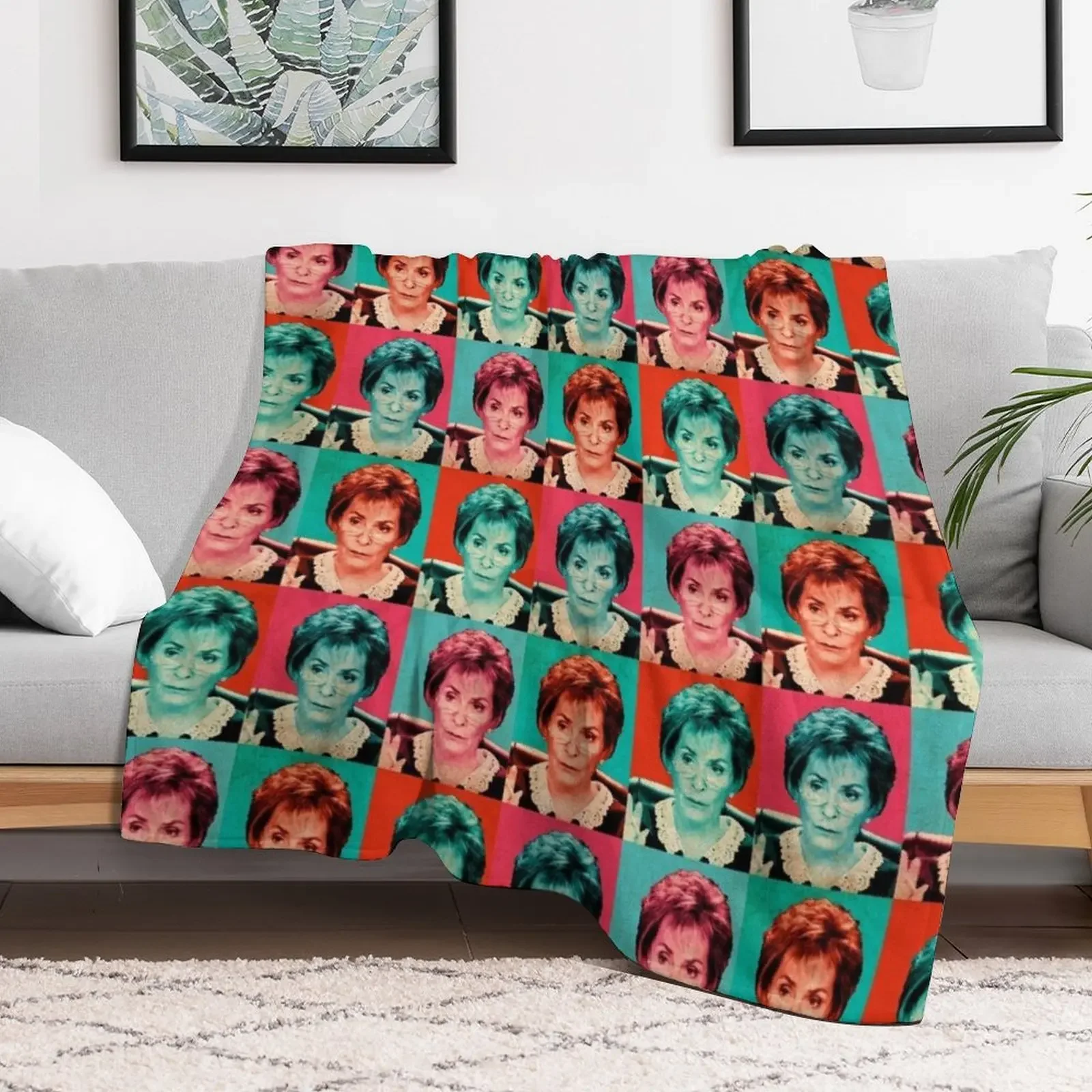 Judge Judy Pop Artwork Throw Blanket Flannel Fleece Soft Warm Throw Blanket