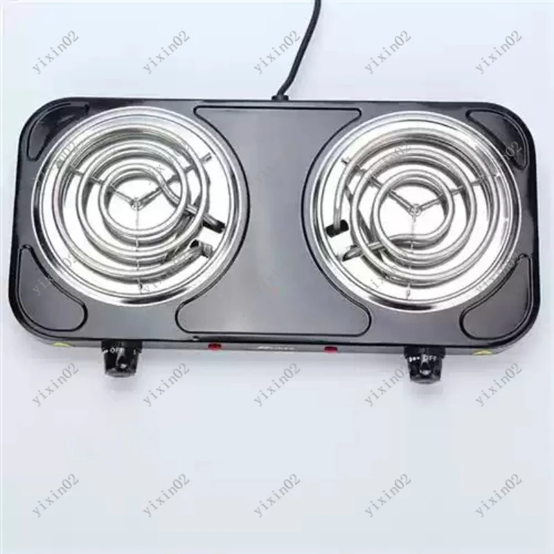 

Portable Double Burner Electric Cooker 2000W Countertop Heating Stove Home Use