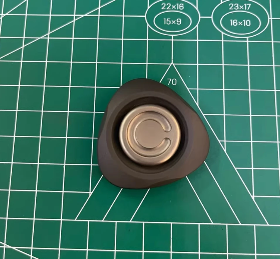 Used EDC Lautie ROC Zirconium Sandblasting 1.0 Spinner Fidget Decompression Toy
