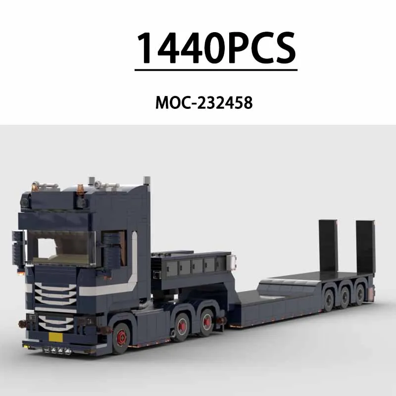 

MOC-232458 Truck HD 78 Heavy Equipment Transporter 1440-Piece Building Block Toy, Children's Birthday Gift, Christmas Gift