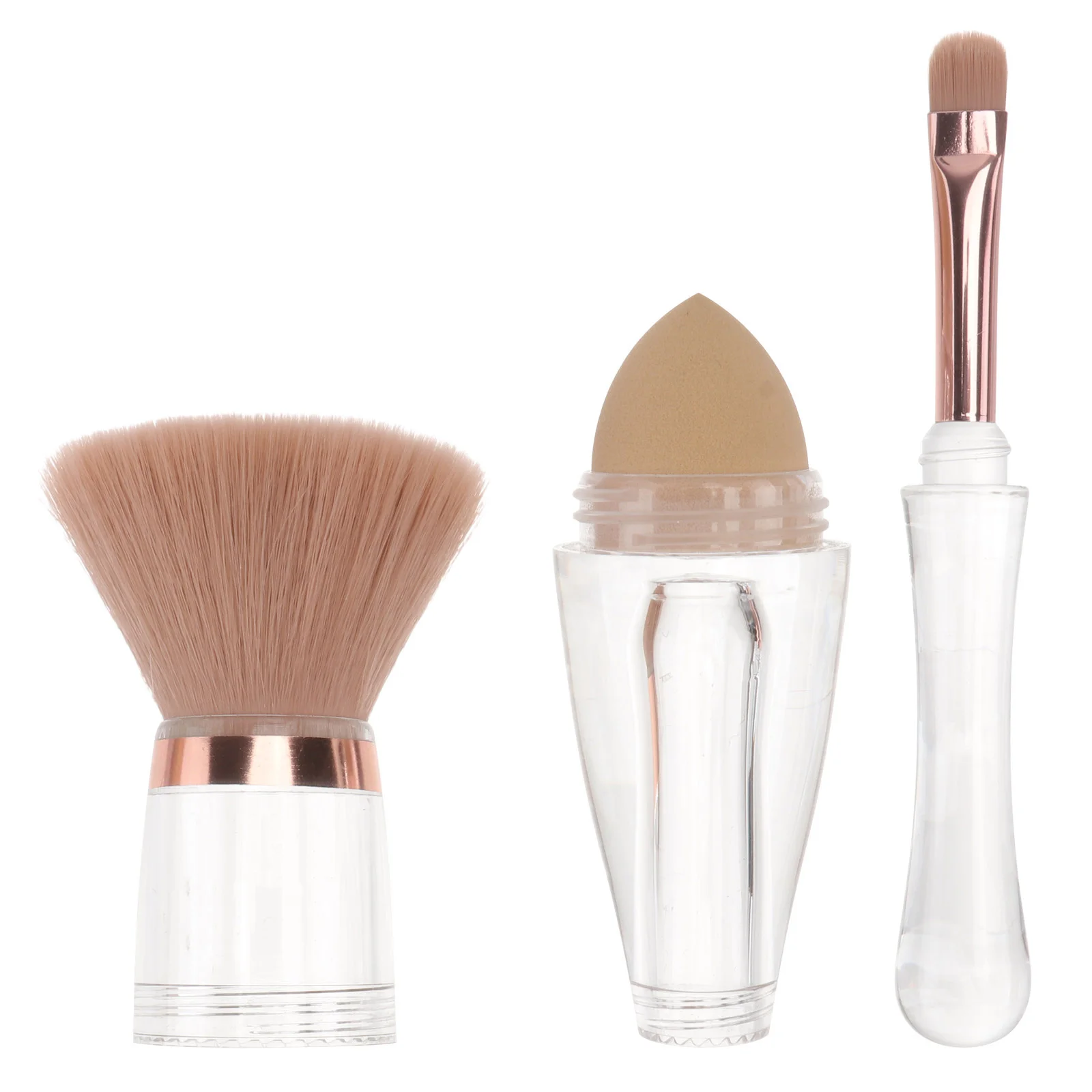 

1Set Tools Premium Acrylic Handle Soft Bristles for Sensitive Skin Multi-Function Use Makeup