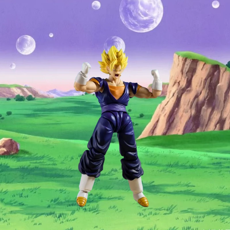 

Dragon Ball Z SHF Vegetto Action Figure Super Saiyan SSJ Card Vegetto Goku Vegeta Anime Model Toy PVC Statue Collection Gifts