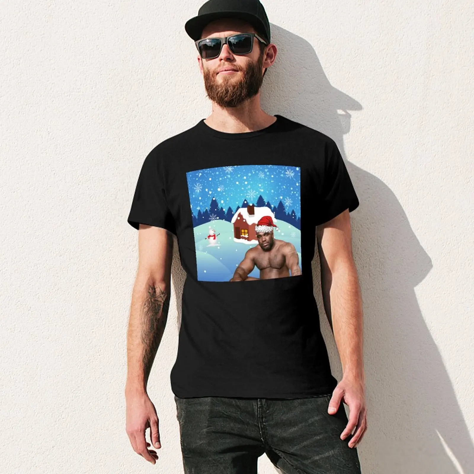 باري وود عيد الميلاد تي شيرت الملابس تي شيرت مخصص رجالي خمر تي شيرت