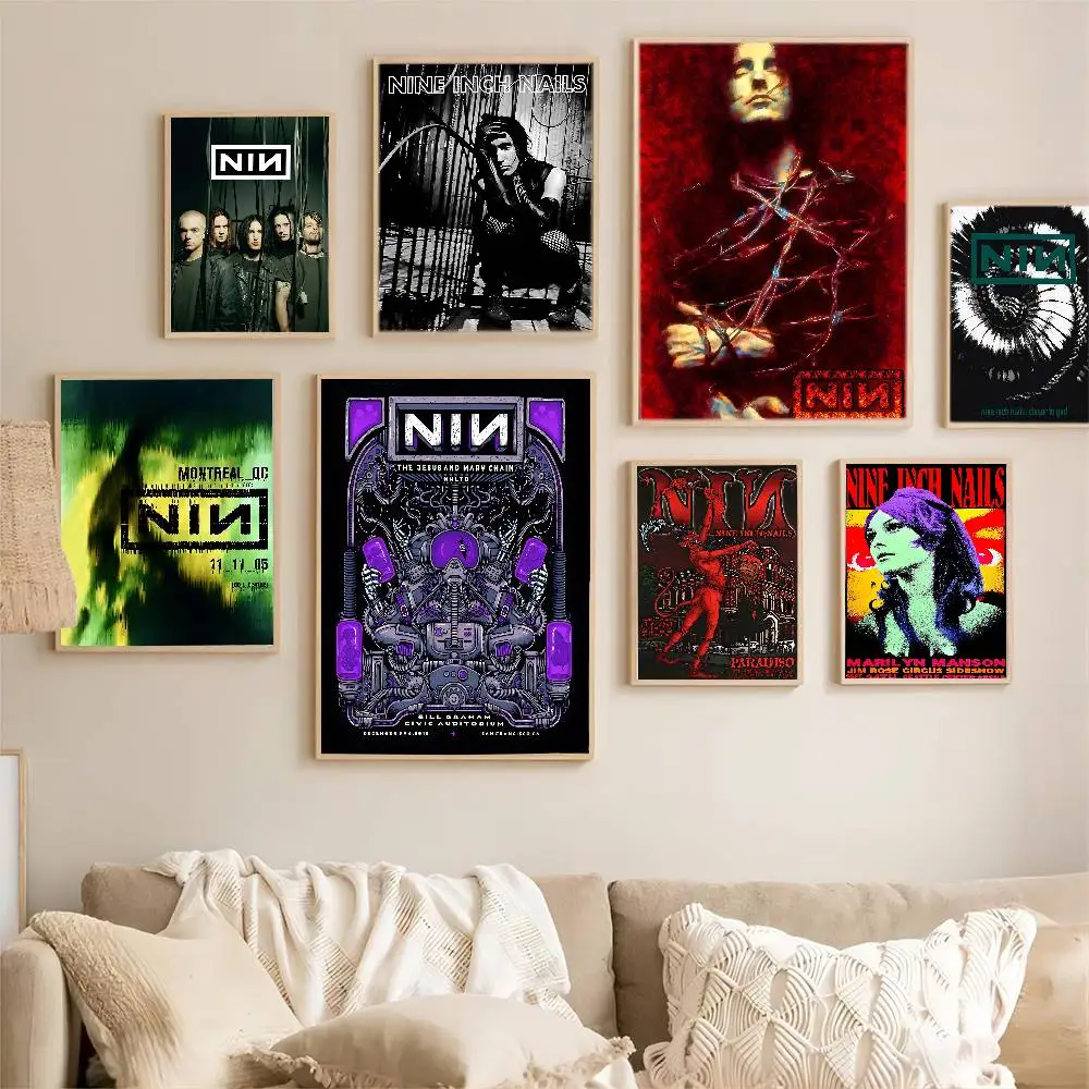Nine I-I-Nails-impresiones y carteles de buena calidad, decoración Vintage para habitación, hogar, Bar, cafetería, pintura artística estética para pared