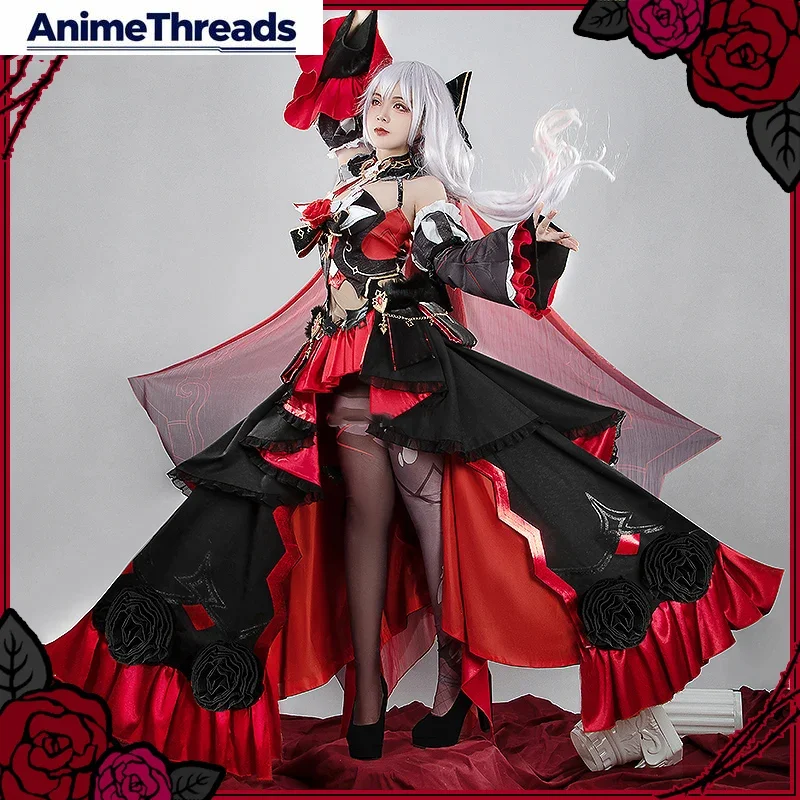 

Костюм для косплея Терезы из игры Honkai Impact 3rd: «Священное обещание под луной», великолепное платье, наряд для Хэллоуина