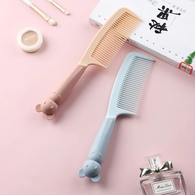 

Милая расческа для длинных волос для женщин, расческа с мультяшным дизайном в стиле интернет-знаменитостей, портативная расческа для прямых длинных волос
