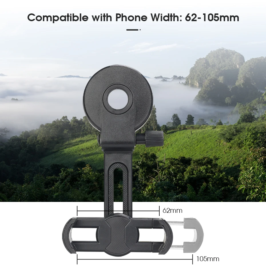 Svbony Universal Phone Adapter Mount Compatible with Binoculars Monoculars Scope Suitable for SV28/SV14/SV17/SV411/SV202/SM402