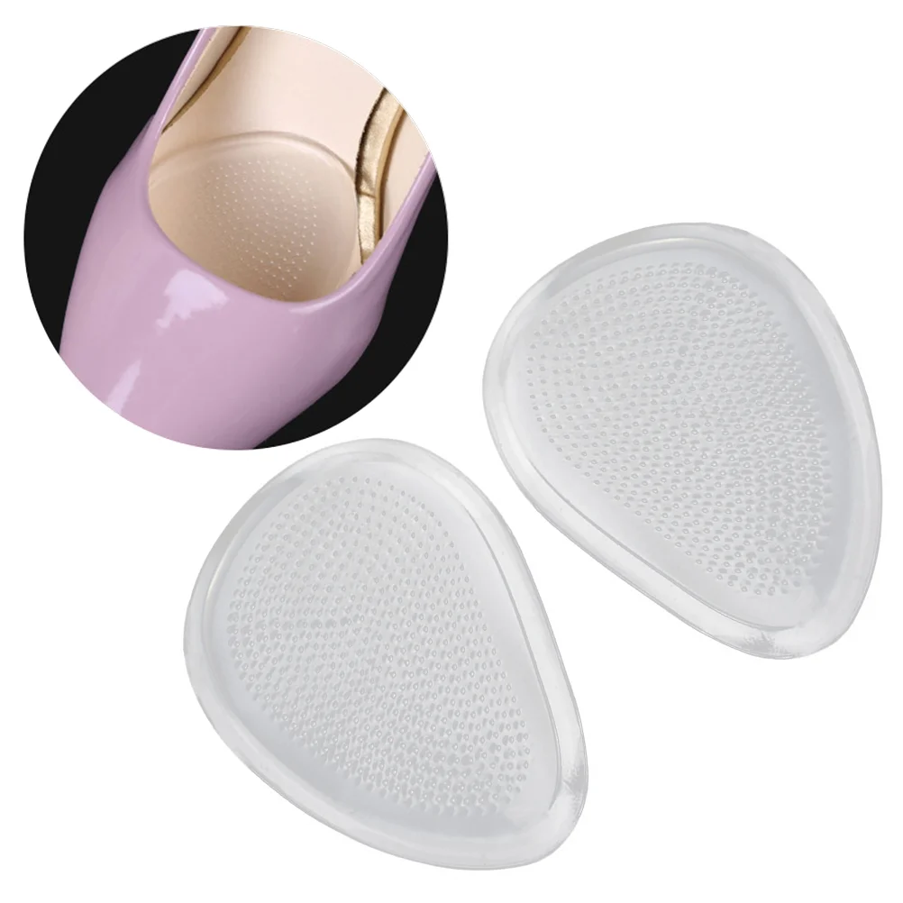 

5 Pairs Silicone Half Insoles Clear Forefoot Cushion Metatarsal Pads Foot Cushions for Men Women half foot cushions