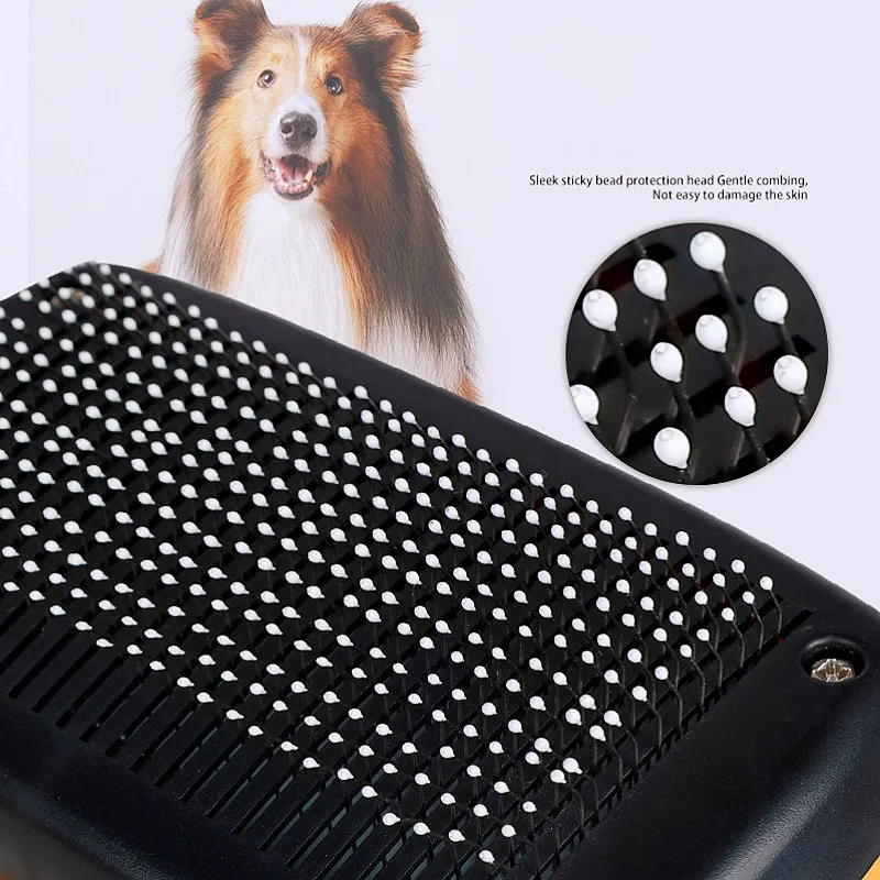 Dog Brush Automatic Dogs Comb Dog Grooming Pet Hair Remover Self-cleaning Cat Brush Comb Massage Dogs Brushes Combs Pet Supplies