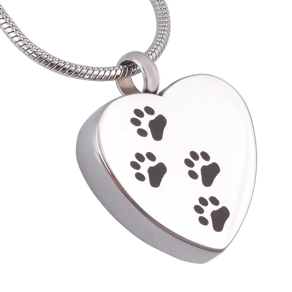 Gedenk-Anhänger für Haustierkremation für Hunde oder Katzen, Edelstahl-Kremationsschmuck, Dropshipping – Detail 1