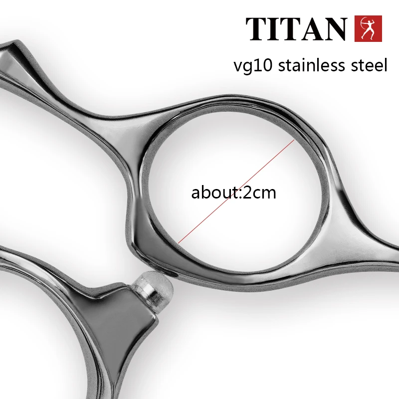 Titan professional hairdressing scissors hairdresser\'s scissors 6.0 inch vg10 stainless steel cut thinning barber tool