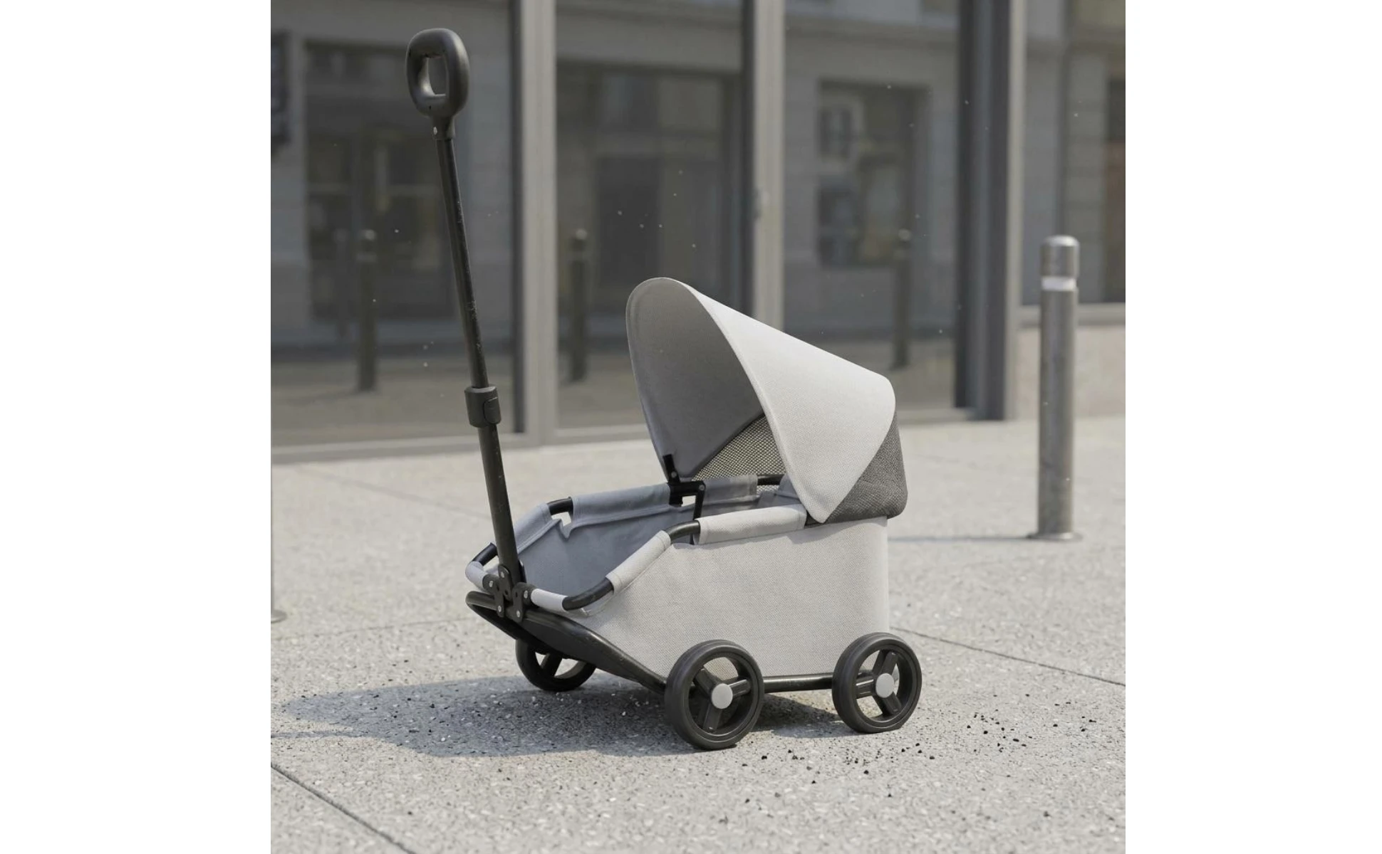 Foldable Pet Stroller Telescoping Handle Lightweight Pet Stroller Rolling Carrier Canopy Transport Body Foldable Pet Stroller Telescoping Handle Lightweight Pet Stroller Rolling Carrier Canopy Transport Body
