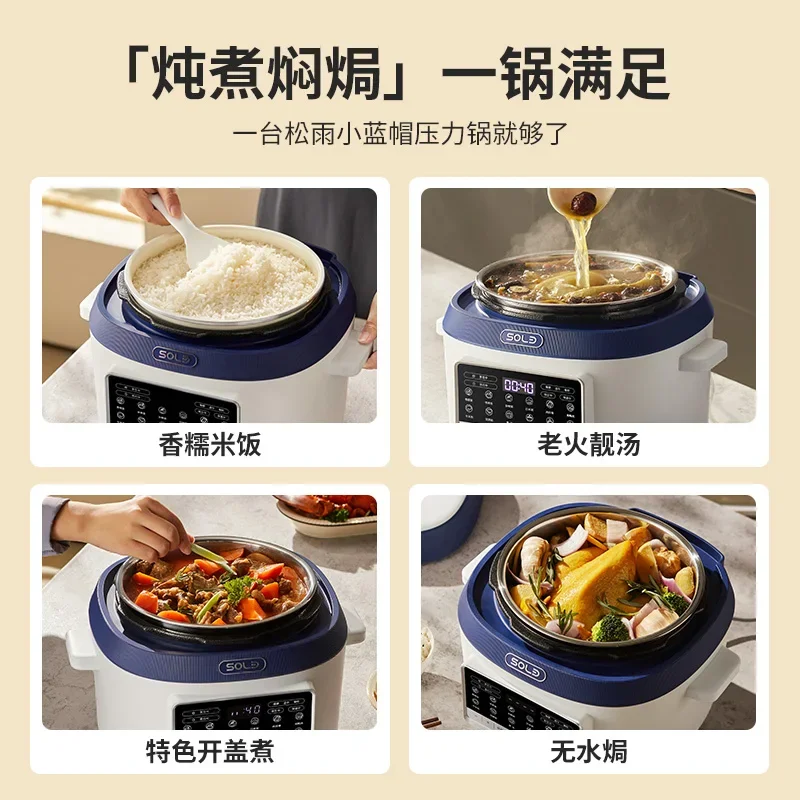 110V/220V Electric Pressure Cooker Smart Multi Functional Rice Cooker for Home Use USA Japan