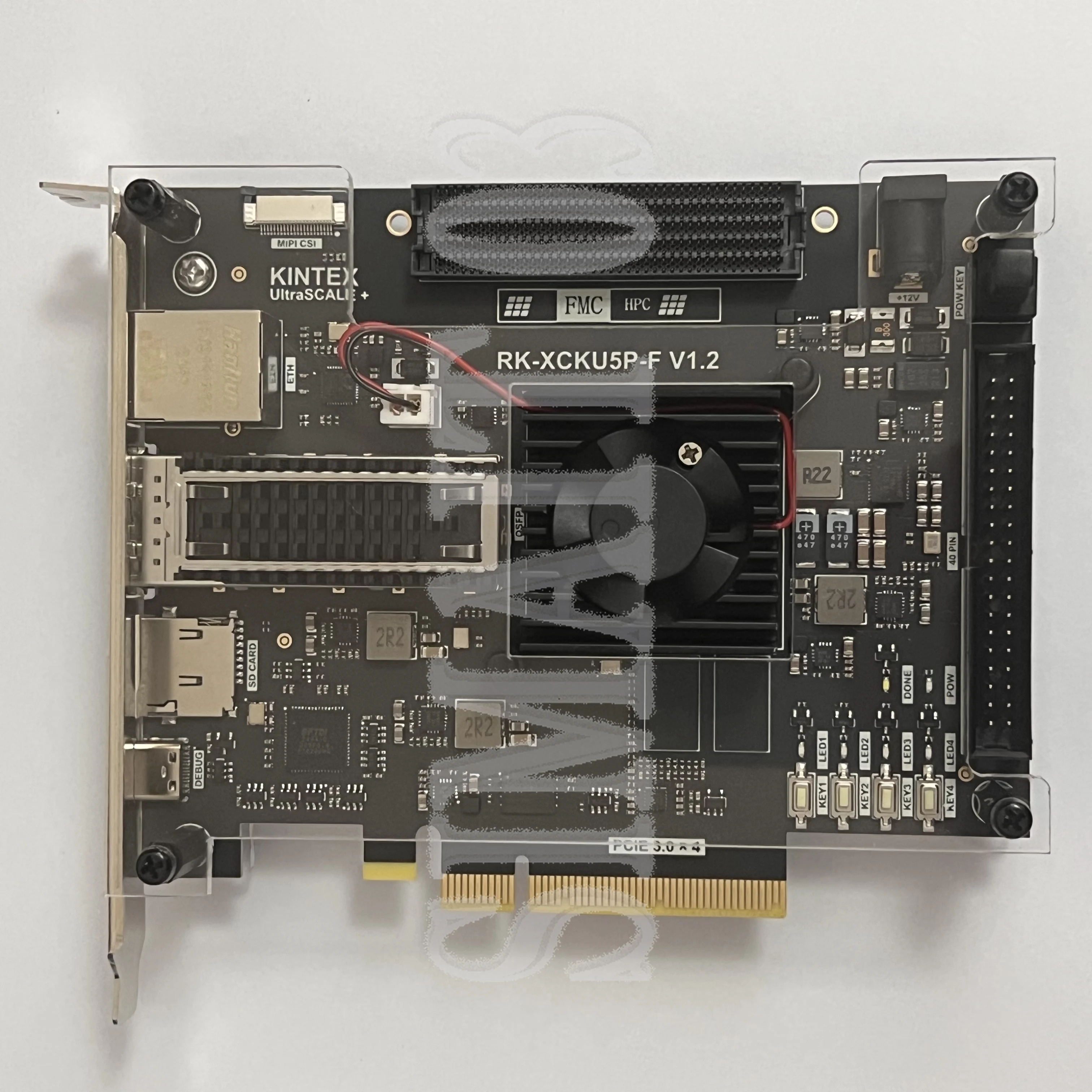 Second-hand XCKU5P FPGA Dev Board | Tested Working, with 100G Optical & PCIe Interface