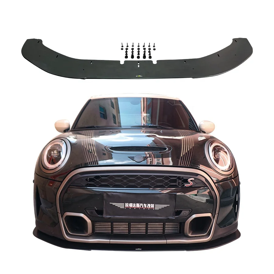 

NEW AC Style Front Lip Splitter for MINI Cooper S F55 F56 F57 2021-2024 Front Chin Spoiler Body Kit