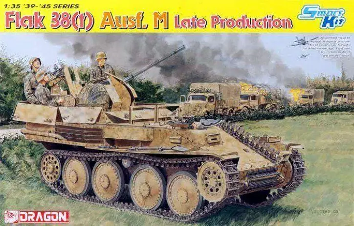 

DRAGON 6590 1/35 FLAK 38（t）AUSF. M LATE PRODUCTION Plastic model kit