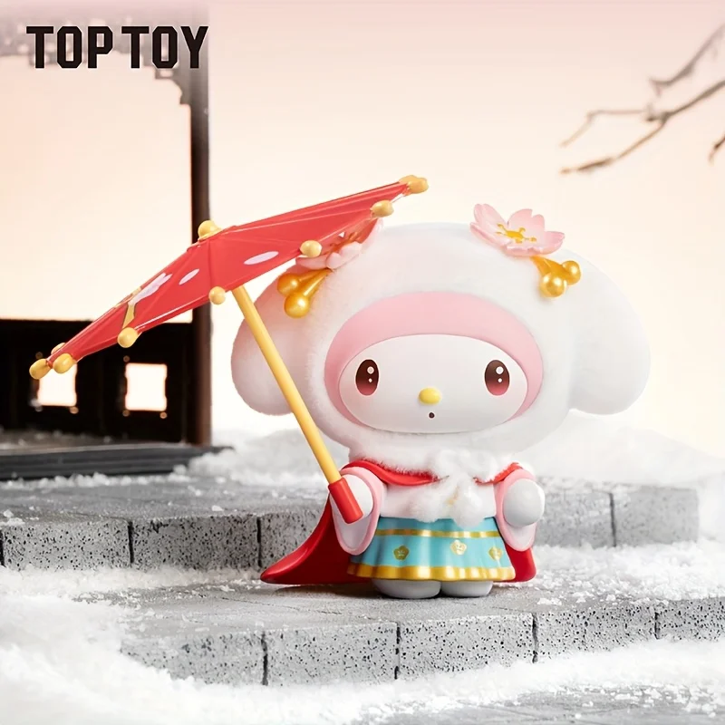 TOPTOY Sanrio cuatro estaciones serie de ropa china figura caja ciega Cool Lomi Hello Kitty adornos de escritorio regalo de cumpleaños lindo T