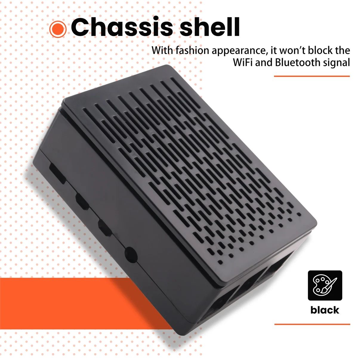 für Raspberry Pi 4, Gehäuse, Gehäuse, installierbarer Kühlventilator, Aluminium-Kühlkörpergehäuse für Raspberry Pi 4B HOTT