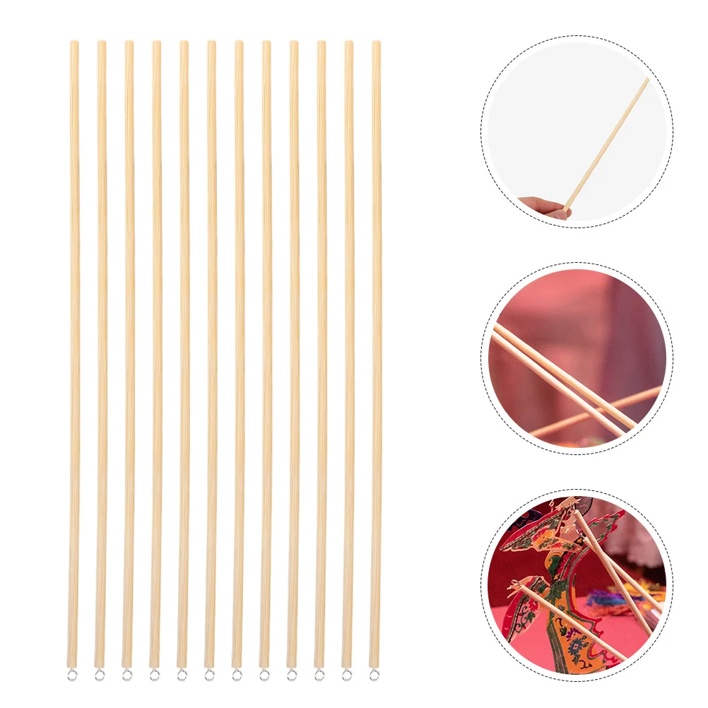 

30Pcs Puppet Control Rods Beige 20cm for Shadow Puppet Folk Art Easy Assembly Durable Materials Traditional Chinese Experience