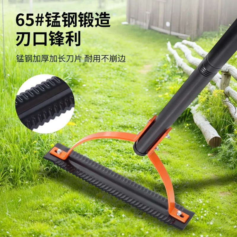 

Manual Grass Whip with Double-edged Serrated Sharp Blade Weed Cutter Garden Tool