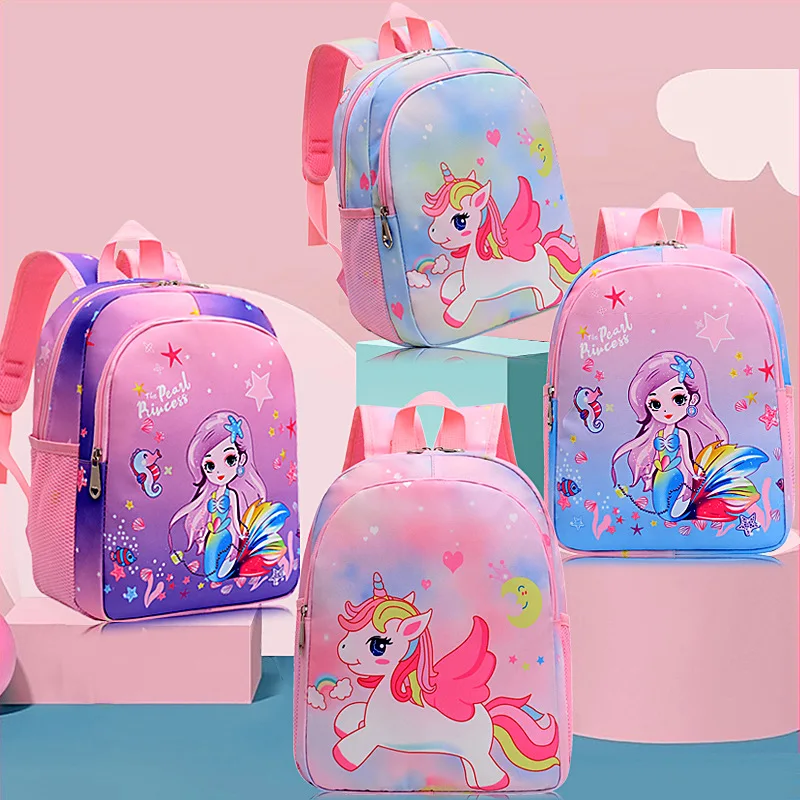 

Kindergarten Backpack Children's Cartoon Backpack Lightweight Wear-resistant Load-reducing Baby Backpack Girl Bag