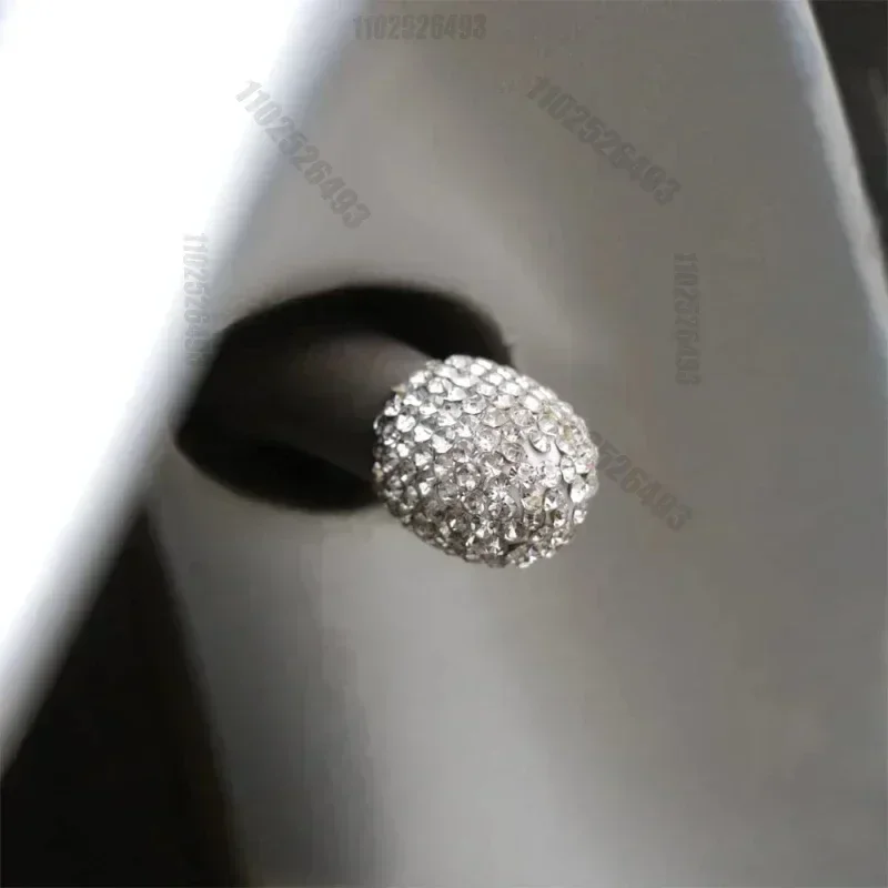 Wheel valve cap, car vacuum formed crystal valve cap, 2/4 diamonds, car tire valve cap, shiny dust cap accessories