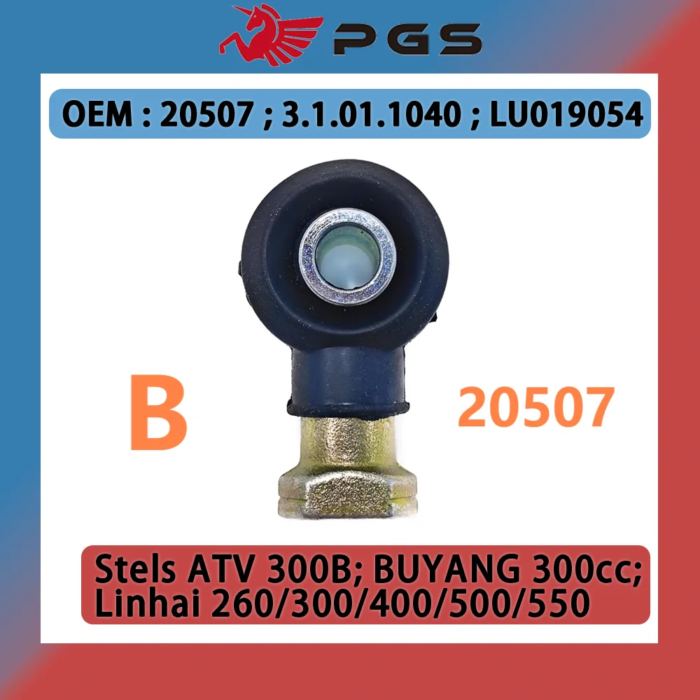 Ball Joint Tie Rod End B For Linhai 260 300 400 500 550 BUYANG 300 ATV 300B Linhai Code 20507 A each 3.1.01.1040 LU019054 ATV