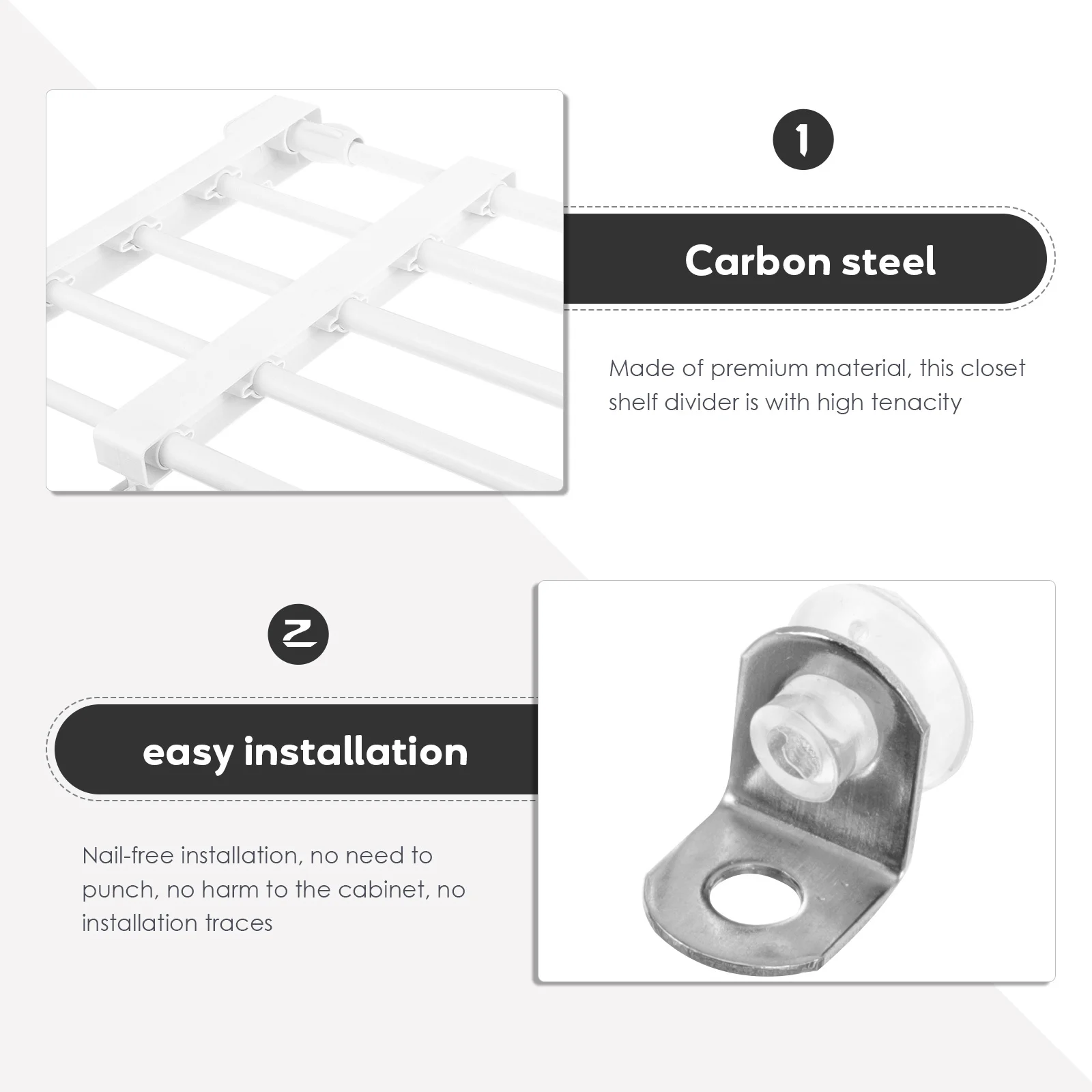 Einziehbare Spannung, verstellbarer Organizer, abnehmbares Lagerregal, verschleißfeste Regale, Haushaltsschrankregal, Schrankregal