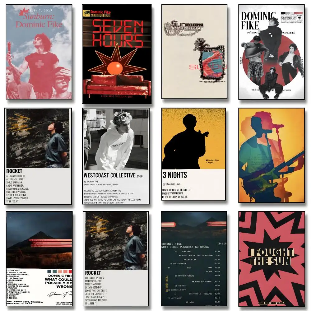 Singer Merch D-Dominic Fike Poster Print Painting Home Decor for Bedroom Living Room Hallway