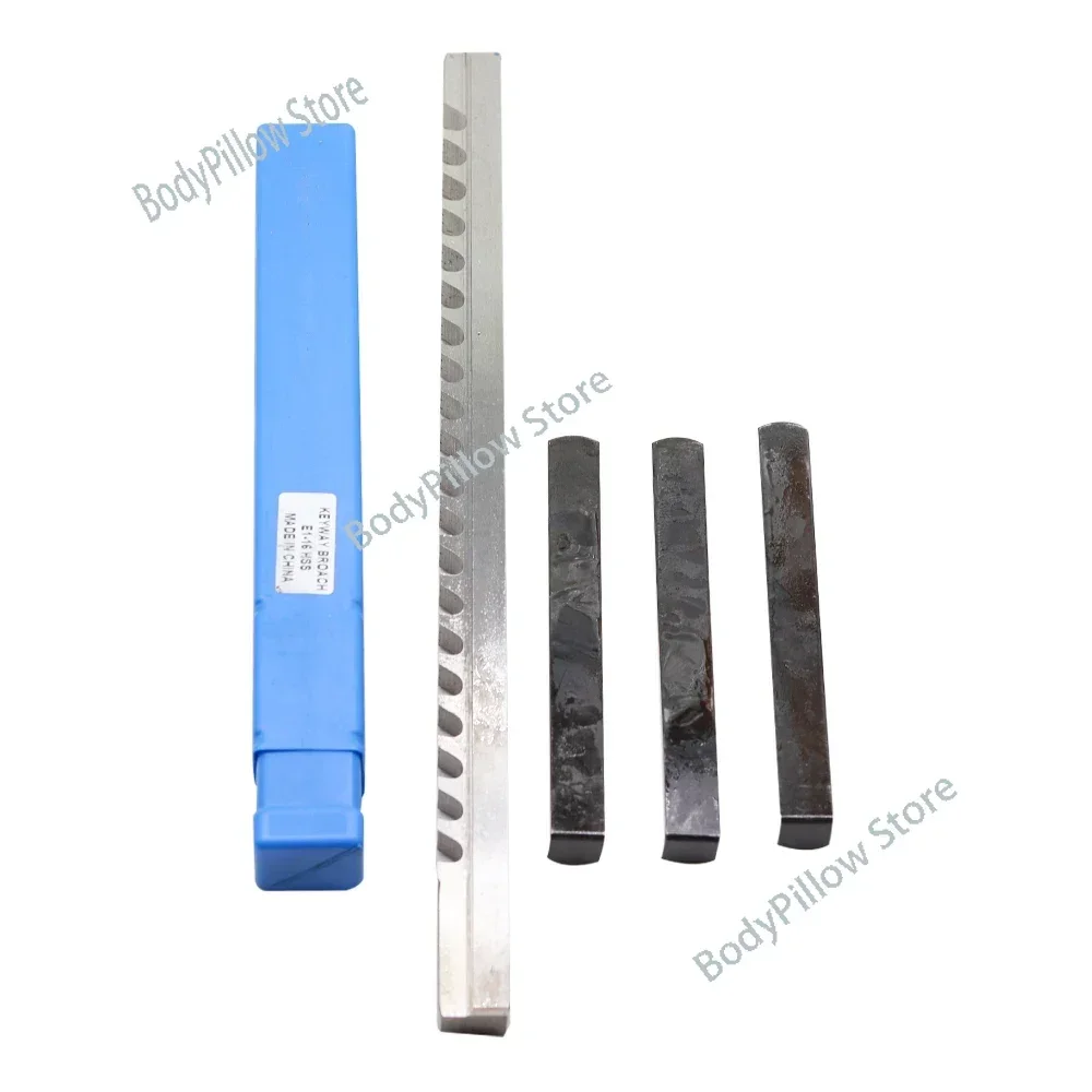 16mm E Push-Type Keyway Broach with Shim Metric Size High Speed Steel for CNC Cutting Metalworking Tool