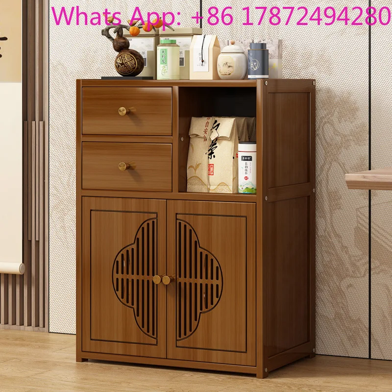 Tea cabinet shelf edge tea display cabinet against the wall table tea table side cabinet storage locker