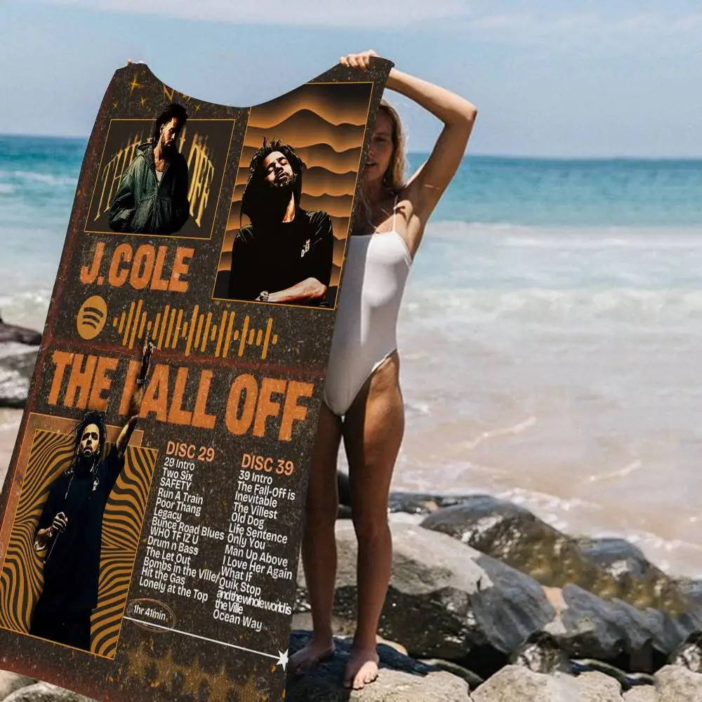 Pop Music Album Cover The Off-Season J.Cole Microfiber Printed Beach Towel Yoga Beach Swimming Running Absorbent Soft Towel