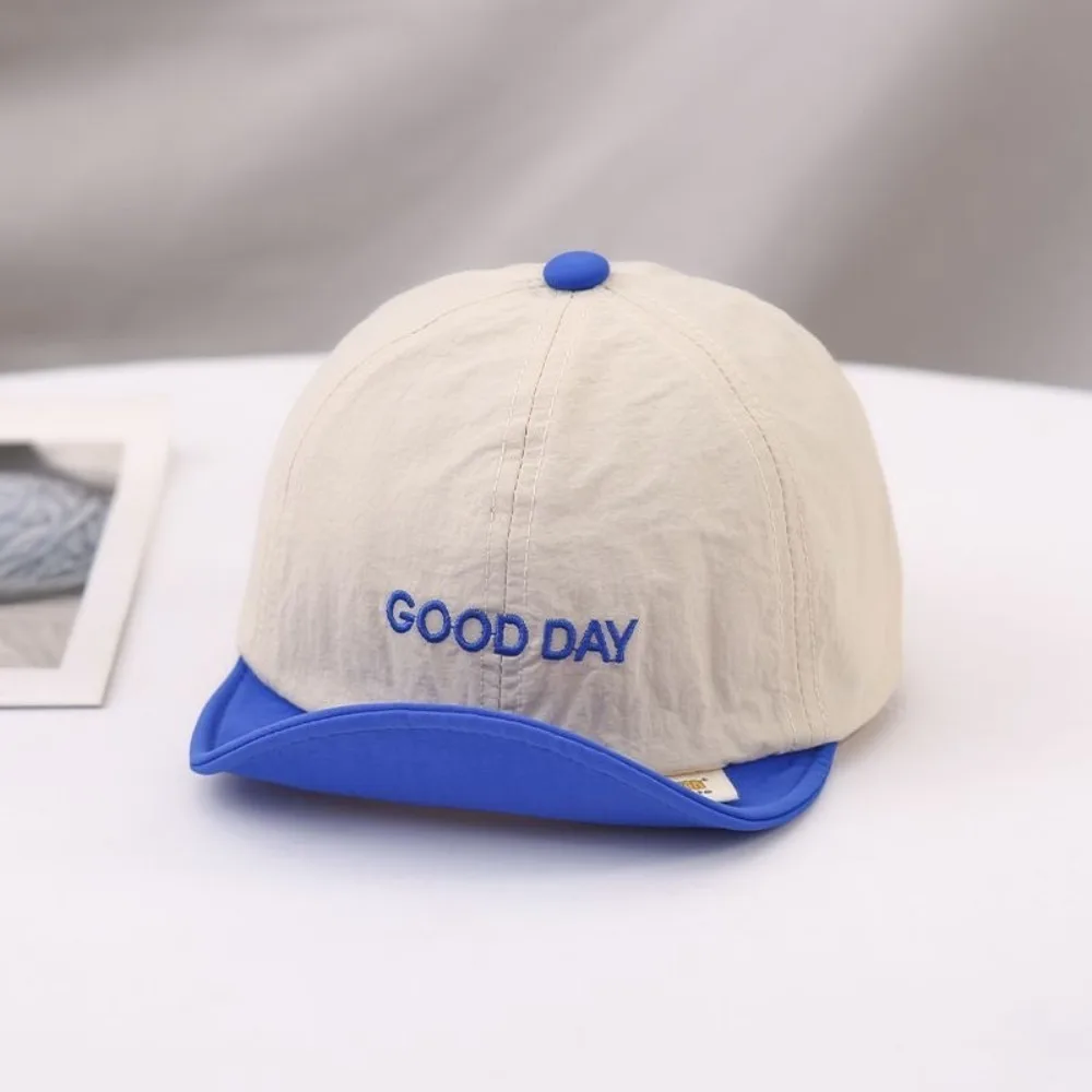 

Korean Embroidery Baseball Hat Soft Brim Warm Peaked Cap Breathable Adjustable Bonnet Baby